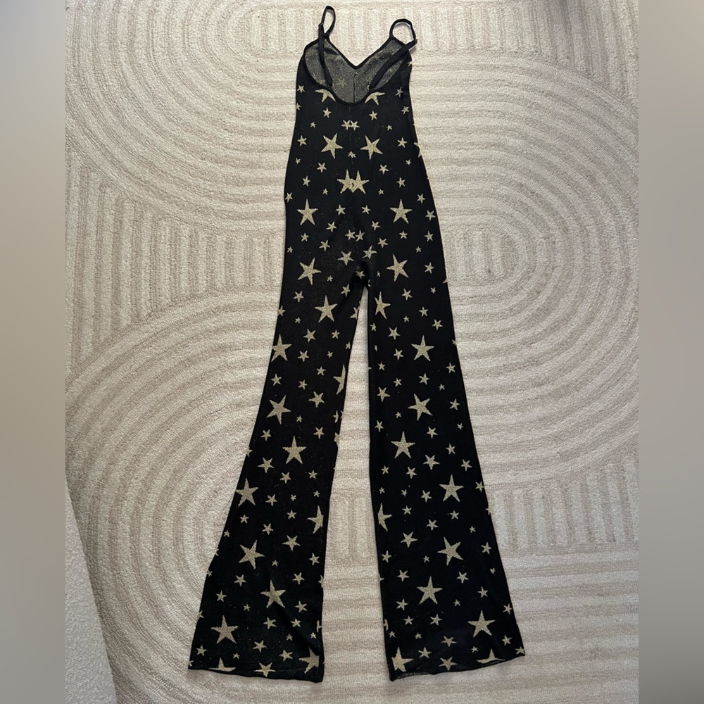 House of Harlow Star Print Jumpsuit Coachella - Picture 5 of 5